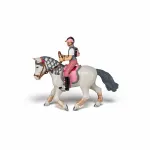 Figurină Papo Ponei de Paradă cu călăreț, realistă, pentru copii 3+ ani