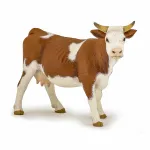 Figurina vaca Simmental Papo, pictata manual, pentru copii 3+ ani