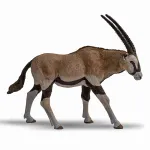 Figurină antilopă Oryx Papo, realistă, pictată manual, 15 cm