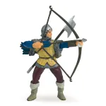 Figurină Papo Arcaș Albastru medieval, pictată manual, 9 cm