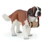 Figurina Papo Caine Saint Bernard realist, pictata manual, 12.8 cm
