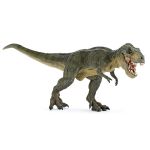 Figurină dinozaur T-Rex verde Papo, realistă, pentru joacă și colecție