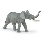 Figurina elefant Papo pictata manual, jucarie educativa pentru copii
