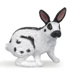 Figurina Iepuras Papo pictata manual, multicolor, 4,6 x 3 x 4 cm