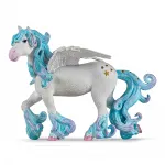 Figurină Pegasus albastru Papo, pictată manual, pentru copii 3+ ani