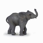 Figurina Papo pui de elefant realistă, pictată manual, 9,5 cm