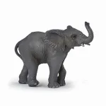 Figurina Papo pui de elefant realistă, pictată manual, 9,5 cm
