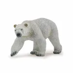 Figurina urs polar Papo, animal salbatic realist, pictata manual