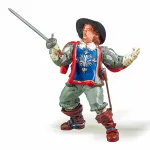 Figurina Papo Muschetarul Porthos, pictata manual, 10,4 cm