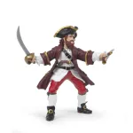 Figurina Papo Piratul Barba Rosie, pictata manual, 8 cm, 3+ ani