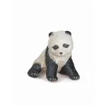 Figurina Papo pui de panda in sezut, pictata manual, 3.6 cm