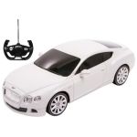 MASINA CU TELECOMANDA BENTLEY CONTINENTAL GT ALB CU SCARA 1 LA 24
