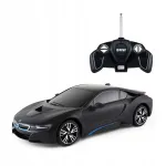 Masina cu telecomanda BMW i8 neagra, scara 1:18, 2.4 GHz