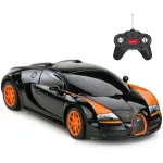 Mașină cu telecomandă Bugatti Grand Sport Vitesse, negru, scara 1:18