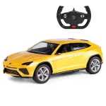 Masina cu telecomanda Lamborghini Urus galben, scara 1:14, Rastar