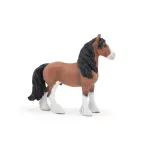 Figurina cal Clydesdale Papo, realistă, pictată manual