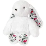 Iepuras de plus alb 35 cm, jucarie moale si hipoalergenica pentru copii