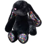 Iepuraș de pluș negru 35 cm, moale și adorabil pentru copii
