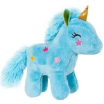 Jucarie din plus inorog multicolor, moale si delicat, 13 cm