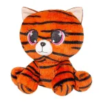 Pisică de pluș tigrată 25 cm, jucărie moale pentru copii