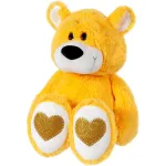 Ursuleț de pluș Andry galben, moale și hipoalergenic, 45 cm