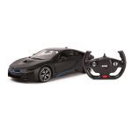 Masina cu telecomanda BMW i8 negru, scara 1:14, 2.4 GHz, Rastar