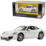 Macheta auto Porsche 911 albă din metal, scara 1:24, Rastar