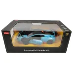 Masina cu telecomanda Lamborghini Huracan STO albastra, scara 1:14