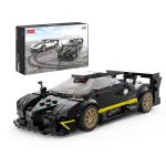 Masinuta construibila Pagani Zonda R Rastar, scara 1:28, negru