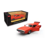 Macheta metalica Dodge Charger R/T 1970 portocaliu, scara 1:36