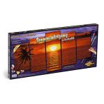 Kit pictură pe numere Schipper Apus în Caraibe, 5 tablouri 132x72 cm