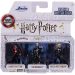 Set 3 nano figurine Harry Potter din metal, 4 cm, Harry, Voldemort și Wormtail