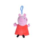 Breloc din plus Peppa Pig 10 cm, jucarie moale pentru copii
