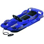 Sanie pentru copii cu 2 locuri Alpen Gaudi Double Race, albastra