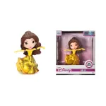 Figurină Disney Princess Belle cu rochiță aurie din metal, 10 cm
