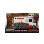 Set camion food truck Deadpool 1:24 cu figurină metalică
