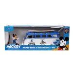 Masinuta din metal Volkswagen T1 Bus 1:24 cu Mickey Mouse