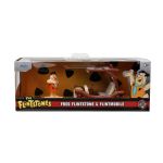 Set masinuta metalica Flintmobile 1:32 cu figurina Fred Flintstone