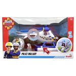 Elicopter de poliție Wallaby Fireman Sam cu lumini, sunete și accesorii