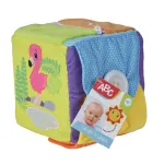 Cub educativ moale pentru bebelusi cu sisteme de inchidere, 13 cm