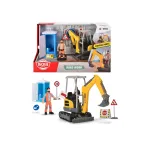 Set de joaca Dickie pentru lucrari drumuri cu excavator si accesorii