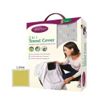 Husă de călătorie 3 în 1 pentru bebeluși, lime, Clevamama