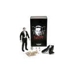 Figurină Dracula Bela Lugosi metalică articulată 15 cm, cu accesorii