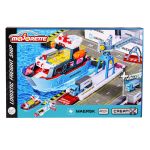 Stație portuară Majorette Creatix Maersk cu navă, macara și camion