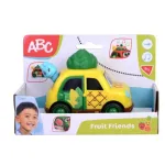Masinuta muzicala ABC Fruit Friends Ananas 12 cm pentru bebelusi
