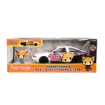 Set mașinuță metalică Aggretsuko cu figurină și Toyota Trueno 1:24
