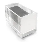 Plasă anti-insecte pentru pătuț copii REER, albă, 60x120/70x140 cm