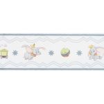 Bordură autoadezivă pentru perete Dumbo Disney, 5 m x 15,9 cm
