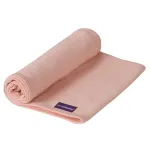 Păturică bebe din bumbac organic Waffle Weave 120x140 cm coral