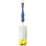 Perie pentru biberoane NIP cu burete si maner antialunecare, 0+ luni